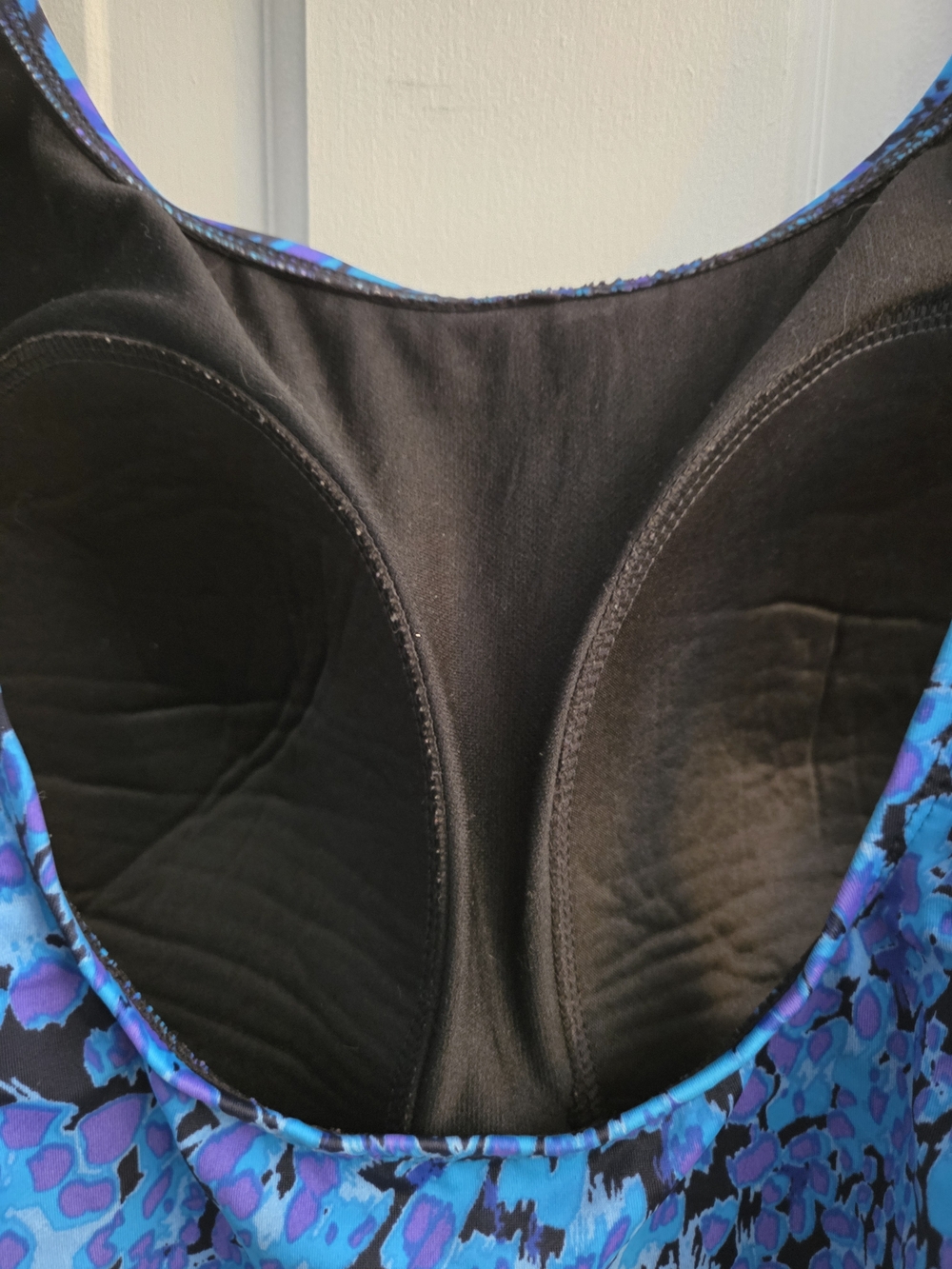 Swimsuits For All Blue & Purple Abstract Tank Swimsuit Top Sz 16 - Picture 2 of 4